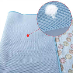 NACOCO cooling pad close-up shows breathable, soft fabric for comfort.
