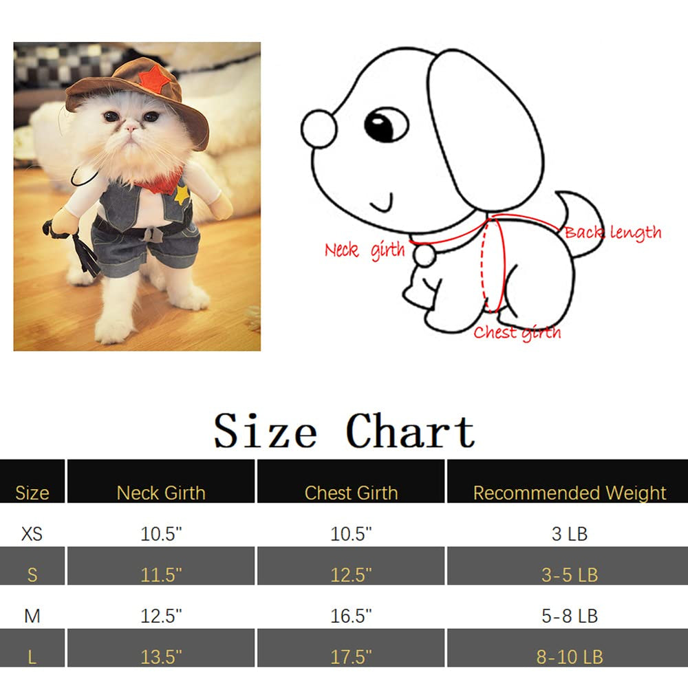 NACOCO Cowboy Dog Costume on dog — cute look that sparks smiles at events.