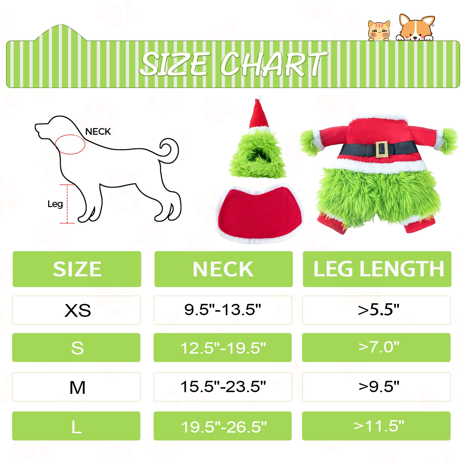 NACOCO dog Christmas hat with applique details ready for festive events
