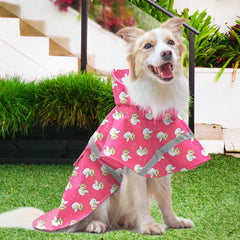 NACOCO dog raincoat adjustable belly strap ensures comfortable, secure wear.