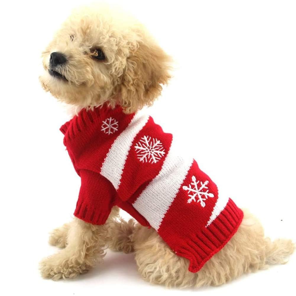 NACOCO Dog Snow Sweater holiday design for festive winter photos