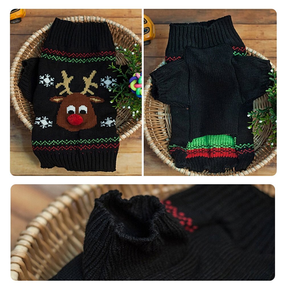 NACOCO dog attire festive sweater for family photos and celebrations.