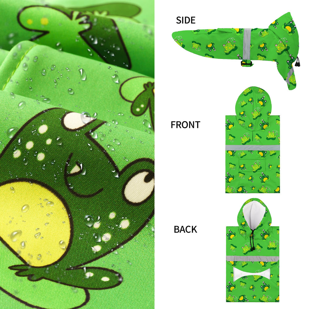 NACOCO raincoat closeup of adjustable belly strap for secure fit