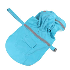 NACOCO raincoat close-up of adjustable belly strap and elastic leg straps.