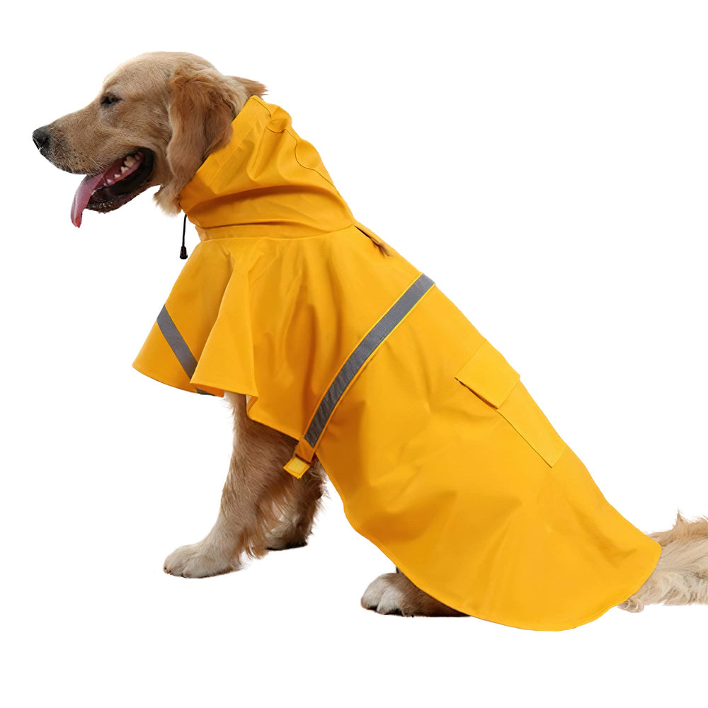 NACOCO large dog raincoat front view keeps your dog dry during walks