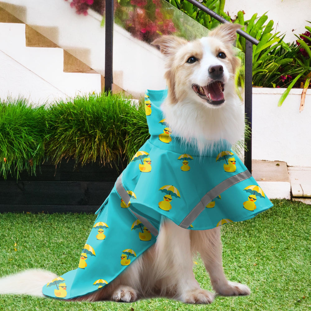 NACOCO large dog raincoat unicorn design adds playful style for adventures