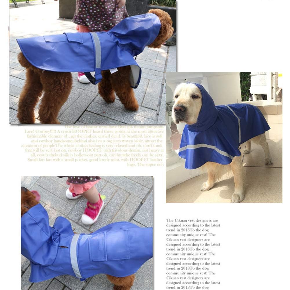 NACOCO large dog raincoat waterproof breathable fabric keeps pet comfortable