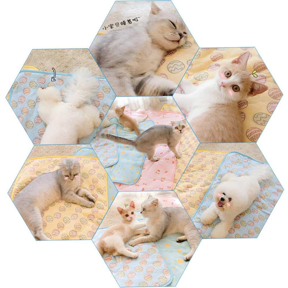 NACOCO cooling mat size 19.5x27.5 inches for ample surface.