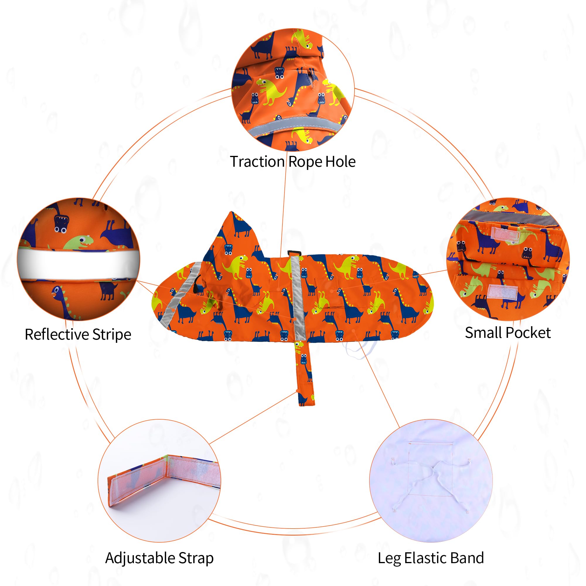 NACOCO adjustable belly strap and elastic leg straps ensure secure, comfortable fit.