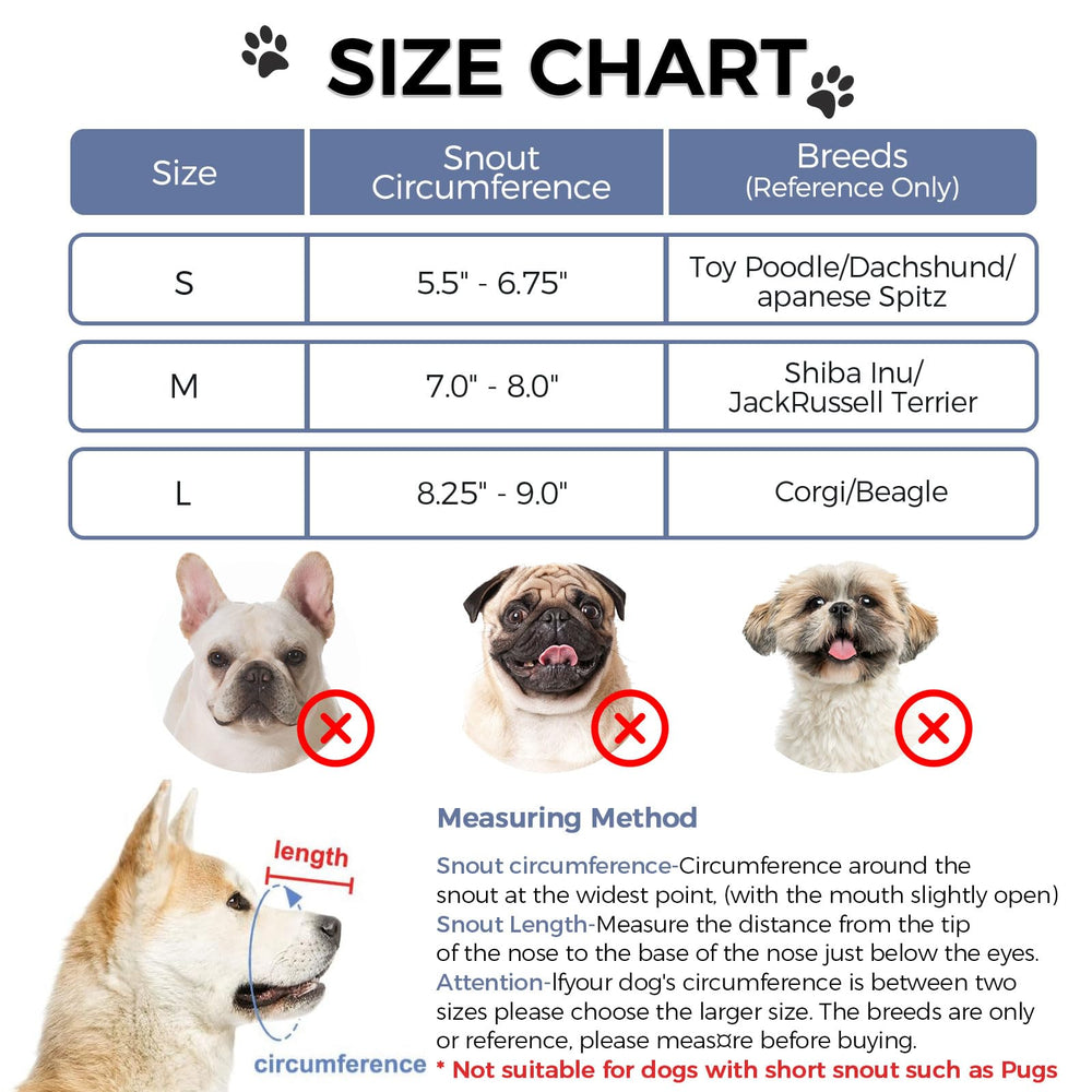 NACOCO Safe basket muzzle ideal for vet visits and grooming