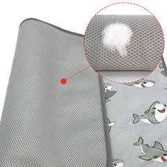 NACOCO cooling mat grey shark folded for storage and travel