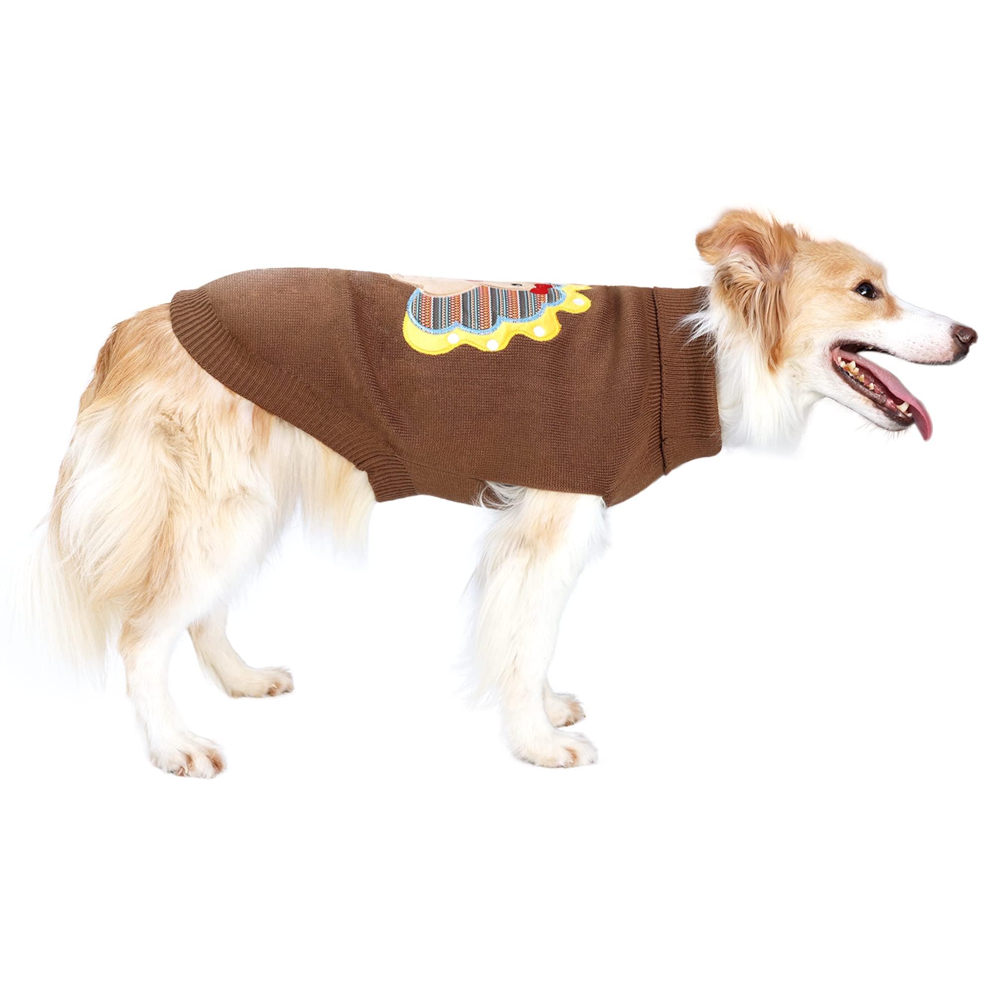 NACOCO winter dog sweater offers breathable warmth for chilly walks.