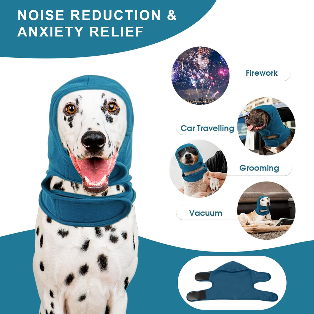 NACOCO winter ear wrap shows heat retention while dark blue fabric