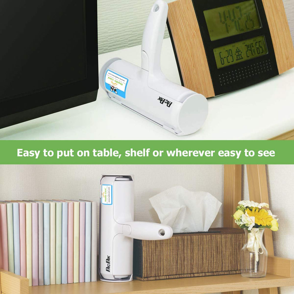 Nado Care Pet Hair Remover Roller built-in fur compartment collects hair neatly.