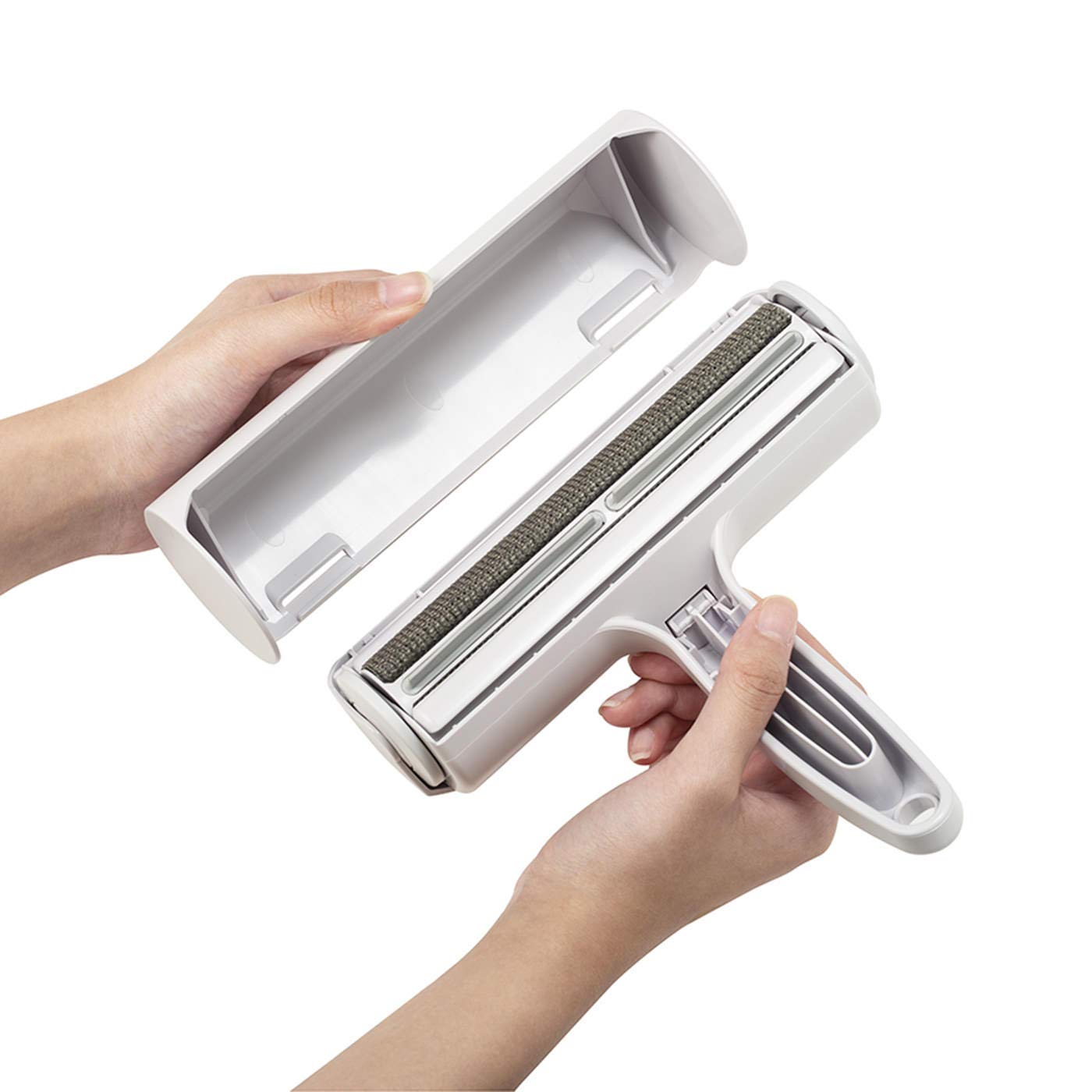 Nado Care Pet Hair Remover Roller on car seats keeps interiors fur-free.