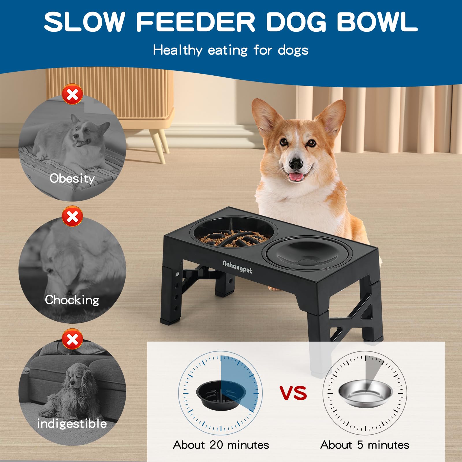 NAHANGPET floating-disk water bowl closeup highlights slow, steady drinking and reduced splashing.