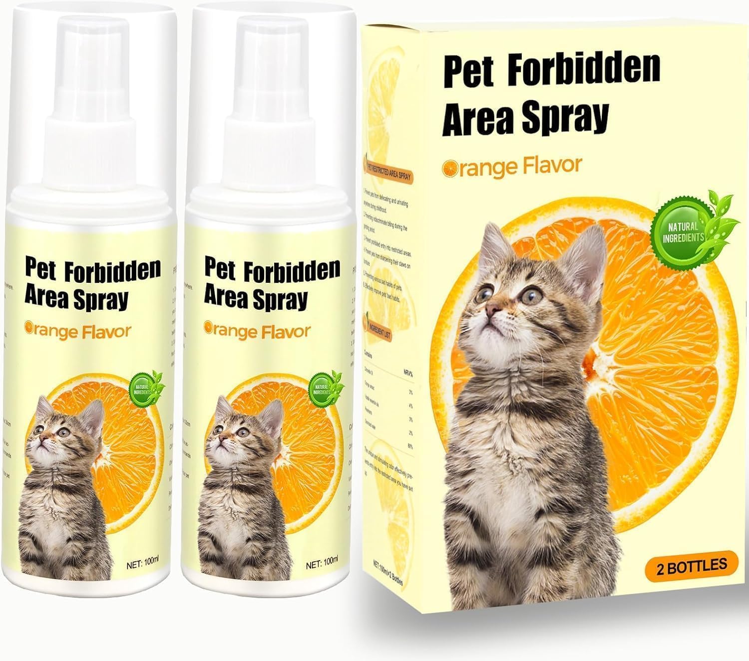 NAKESY cat deterrent spray bottle demonstrates pet-safe furniture protection
