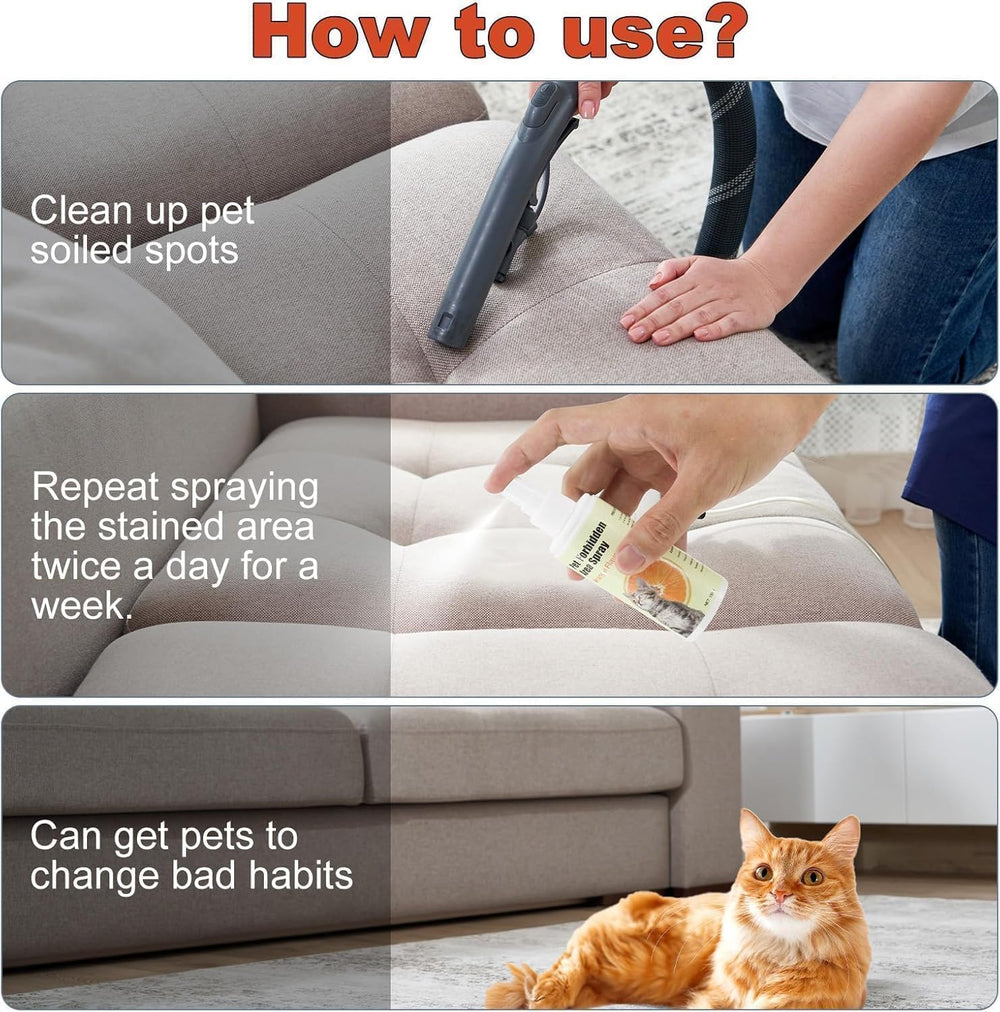 NAKESY cat deterrent spray used as a training aid to reinforce boundaries