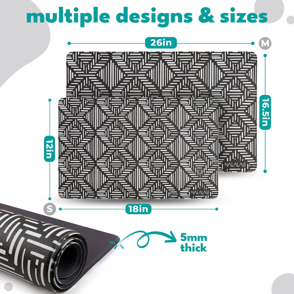 Nalalas 26-inch size fits large pets and accommodates multiple bowls.