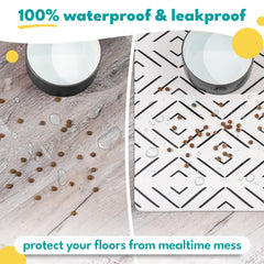 Nalalas waterproof dog mat corner close-up highlights easy-clean surface resisting pet hair.