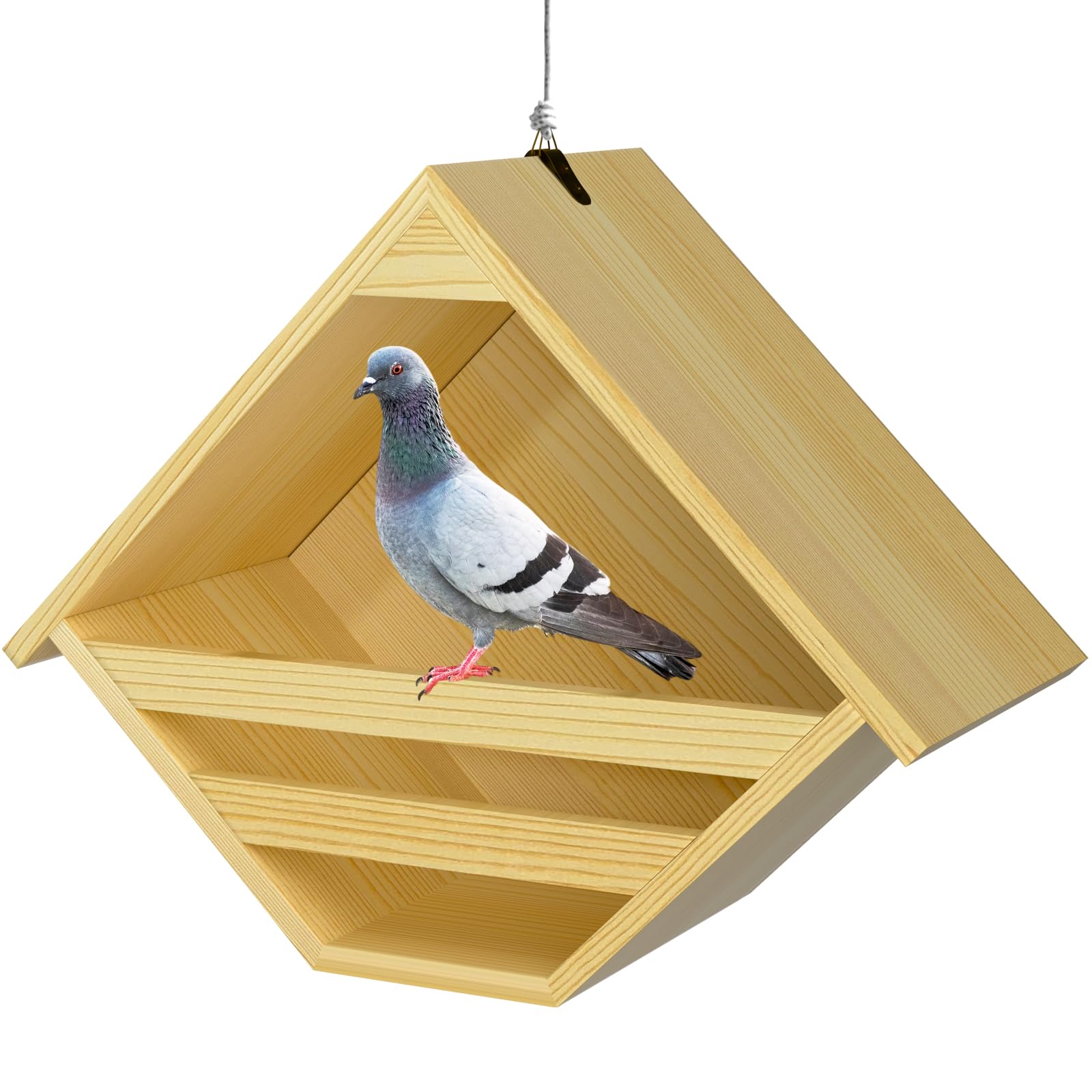 Nalwort Dove Nesting Box is fully assembled for quick outdoor setup with feathered visitors.