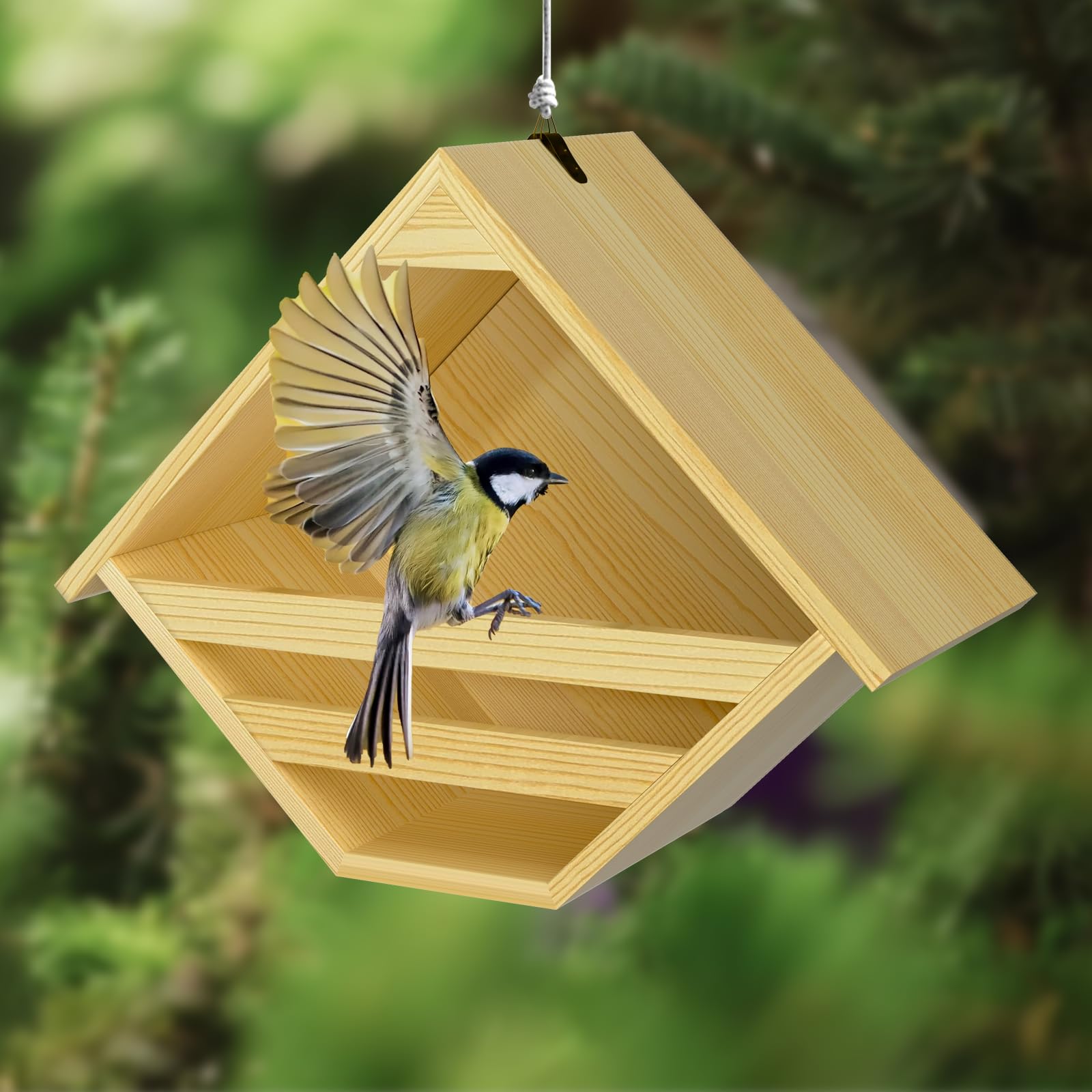 Nalwort Nesting Pads inside provide a comfortable space for small birds.