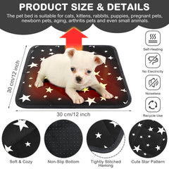 Namalu 12x12 self-heating pad close-up with soft plush surface for quiet naps