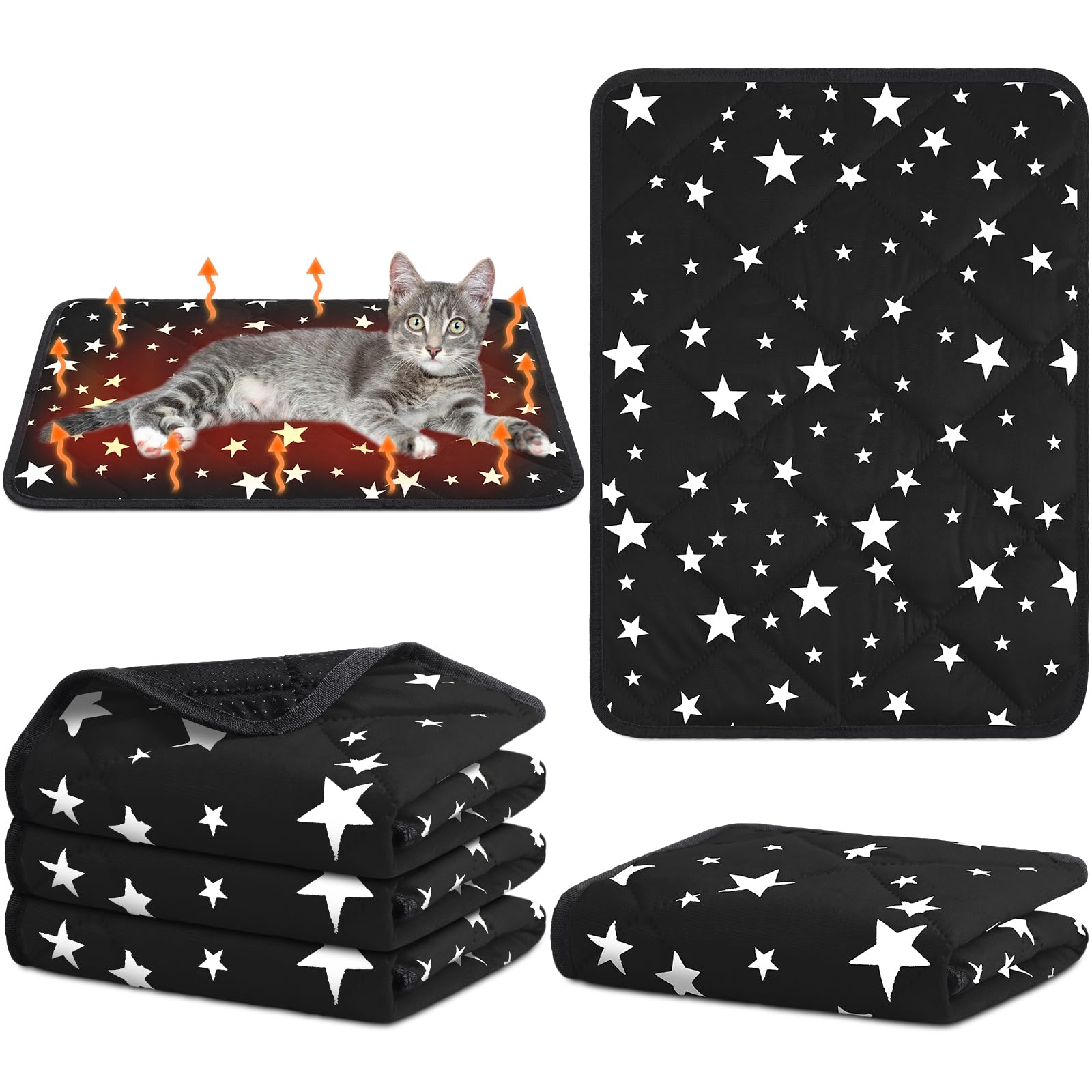 Namalu self-warming cat bed star pattern surface for cozy indoor naps.