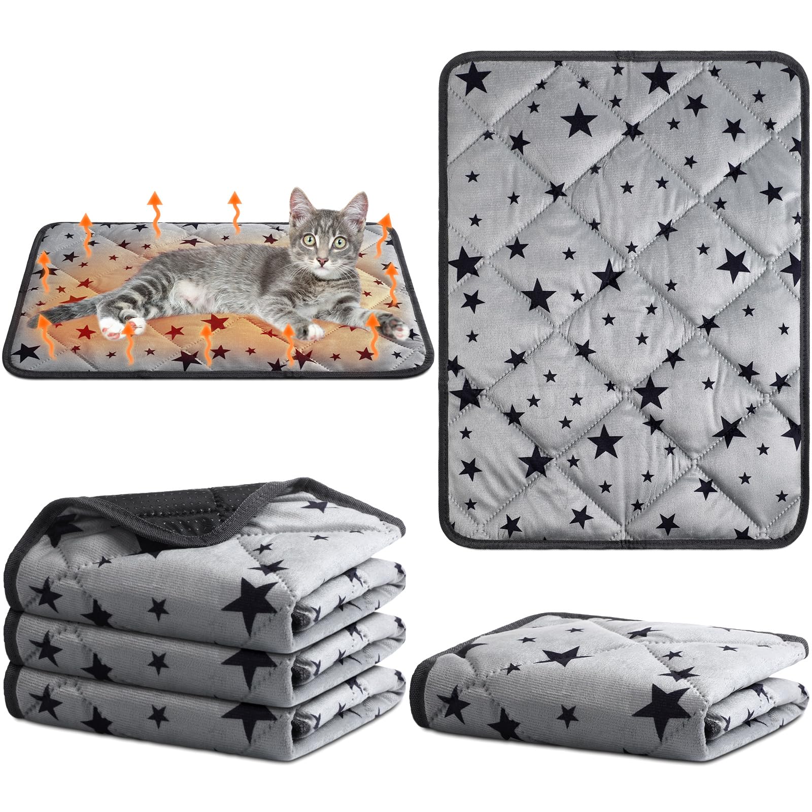 Namalu self warming cat bed star pattern pack assembled for cozy naps