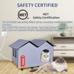 NAMOTEK heated cat bed thermostat in action for cozy warmth