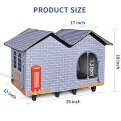 NAMOTEK MET Labs certified cat house with automatic thermostats for safety