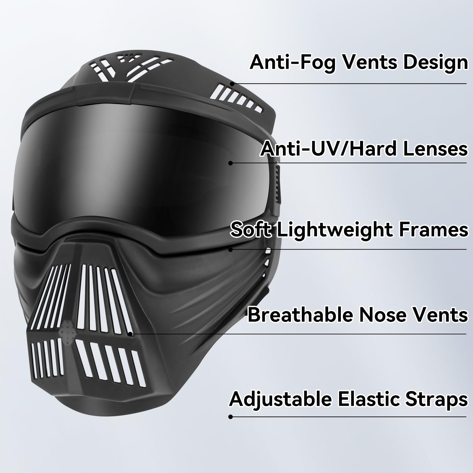 NAMSAN dog goggles full-face visor with UV400 protection for sunny outdoor trips.