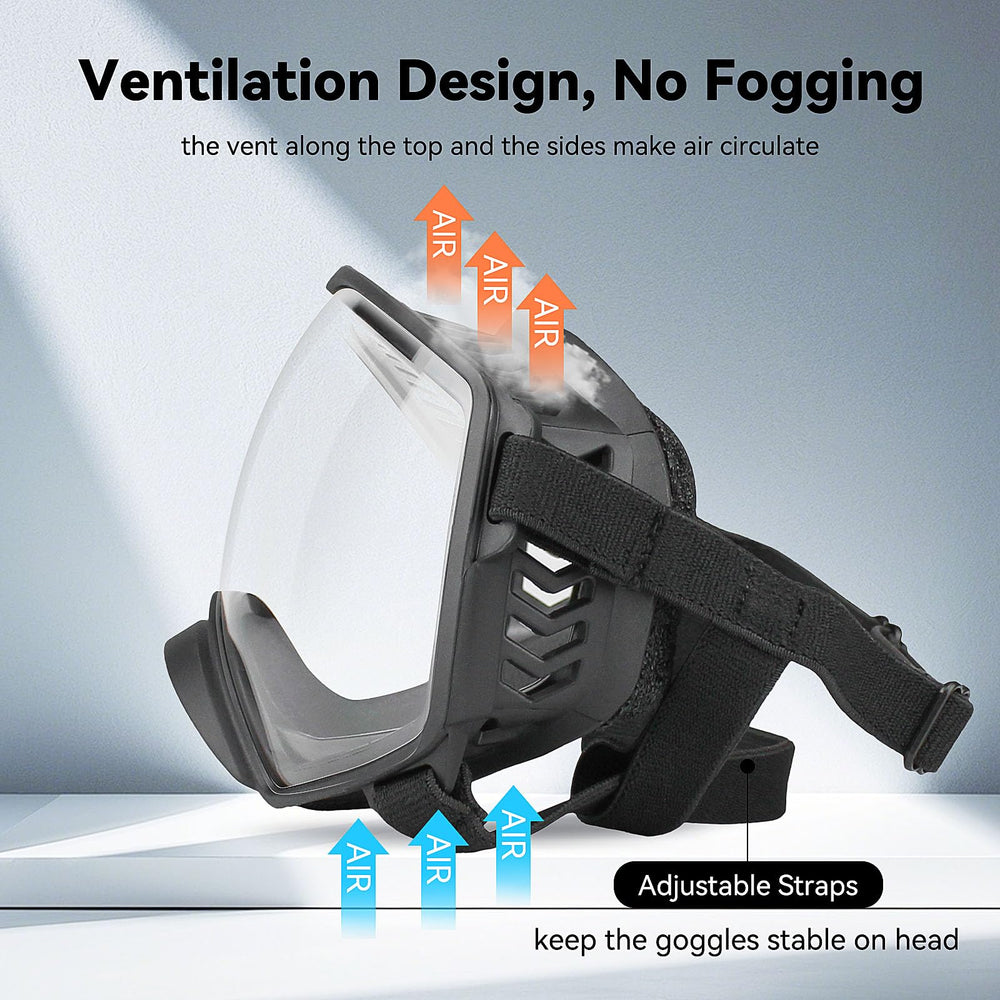 NAMSAN dog goggles snowproof for winter walks and snowy adventures.