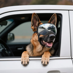 NAMSAN Dog Goggles with soft frame for comfortable wear during outdoor adventures.