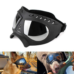 NAMSAN dog goggles ultrahard lenses for durable eye protection during outdoor rides.