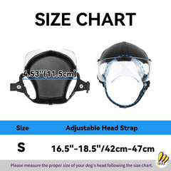 NAMSAN dog helmet soft cushion interior provides gentle head padding.