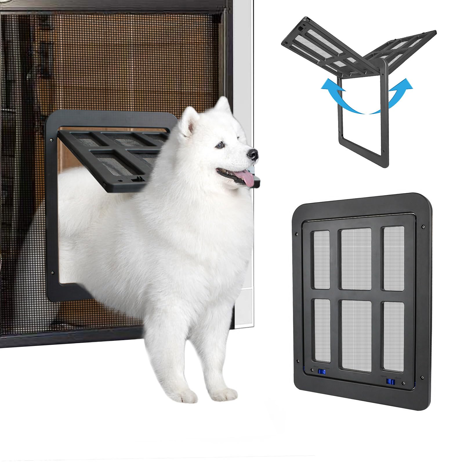 NAMSAN dog-screen-door flap inner panel offers easy pet access and smooth operation.