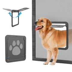 NAMSAN Dog Screen Door frame shows sturdy construction for reliable pet entry
