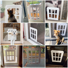 NAMSAN dog screen door inner frame shows precise fit for varied openings reducing drafts.
