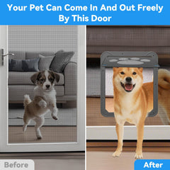 NAMSAN Dog Screen Door magnetic closure highlights self closing convenience