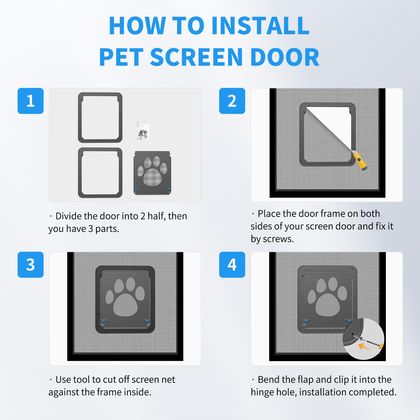 NAMSAN durable ABS plastic body emphasizes long-lasting pet access