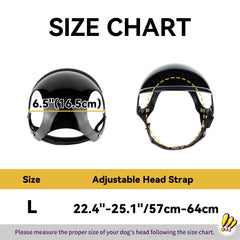 NAMSAN large dog helmet inner cushion adds soft protection for the head.