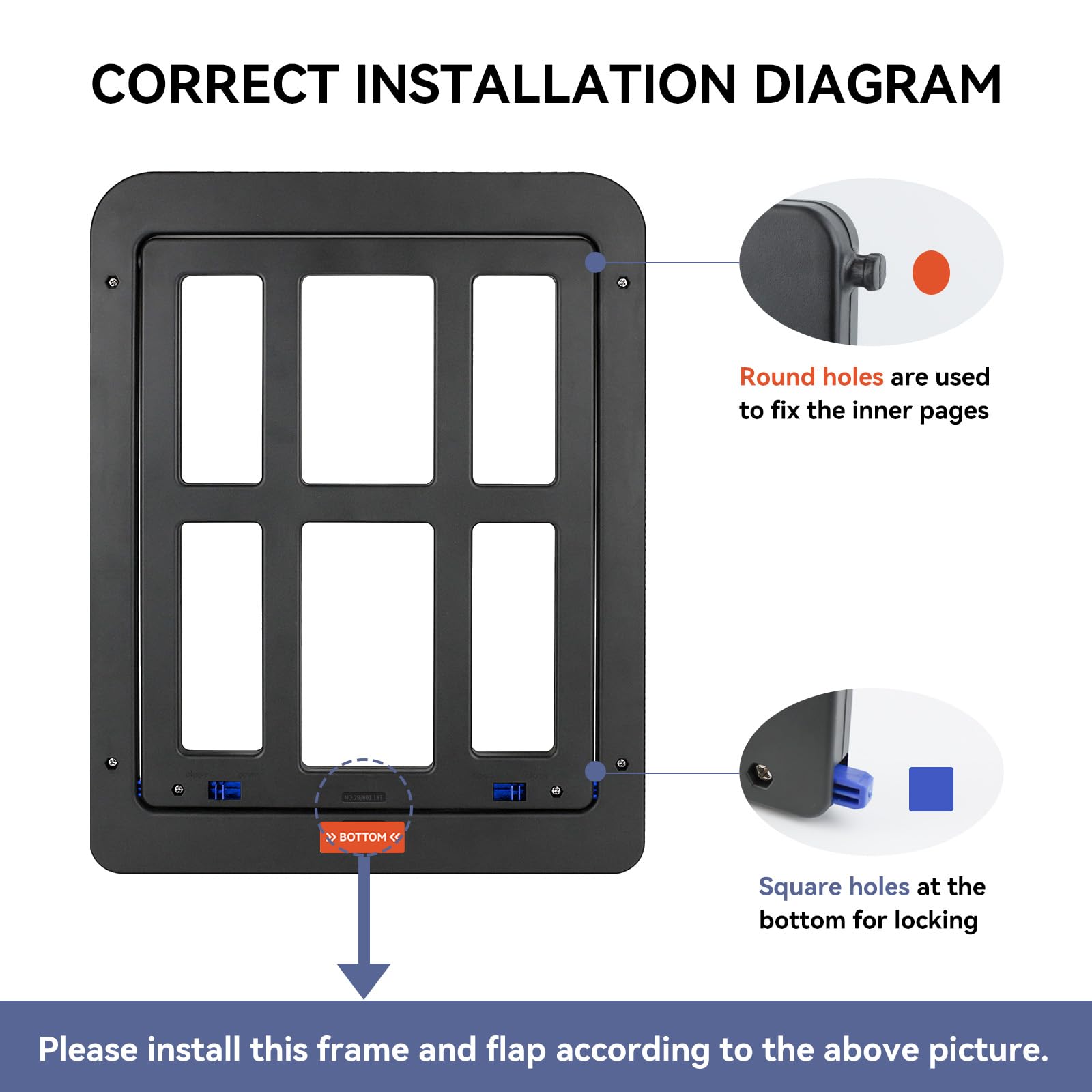 NAMSAN screen flap cut-fit option helps customize for your space.