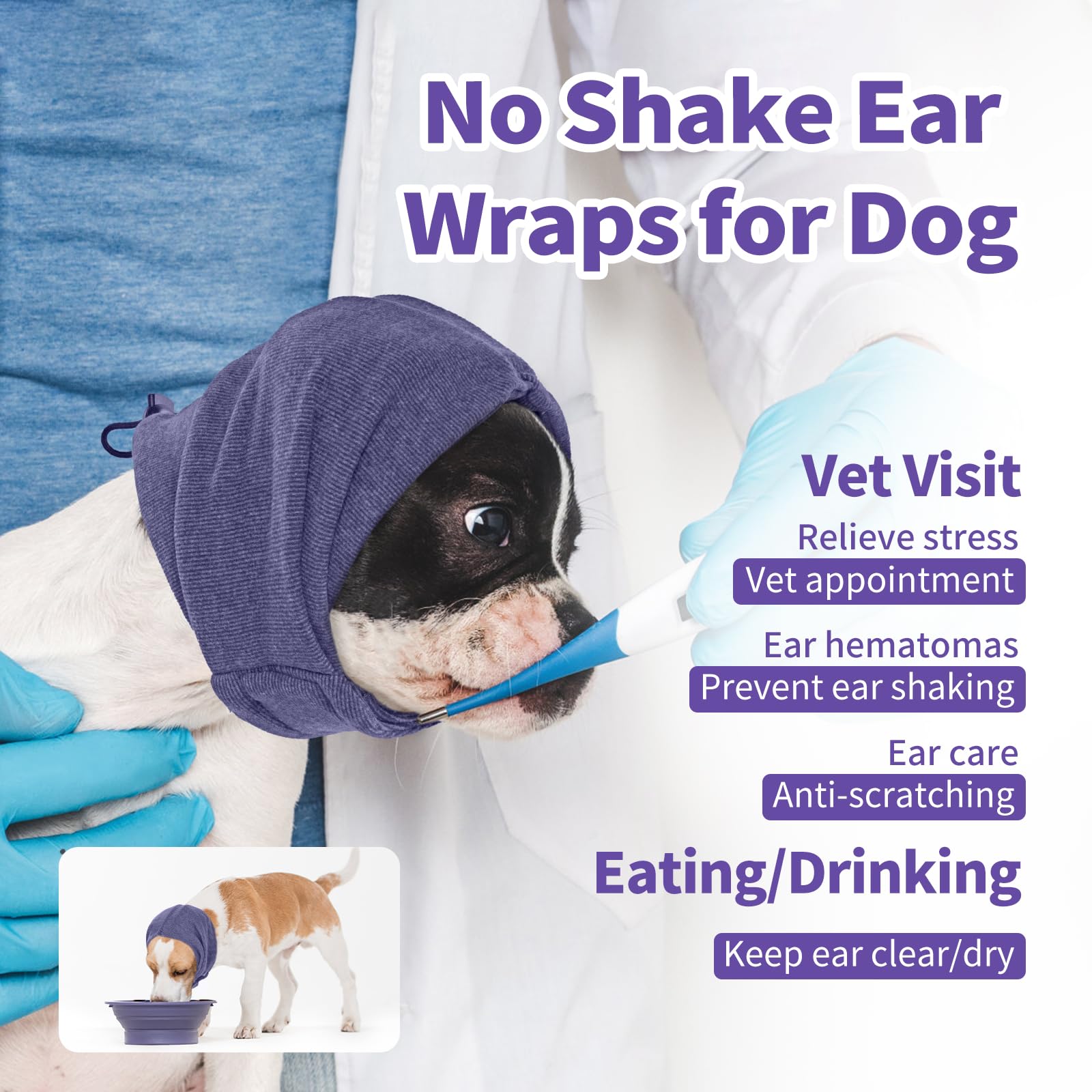 Nanaki ear-wrap closeup shows ear protection and reduced noise exposure
