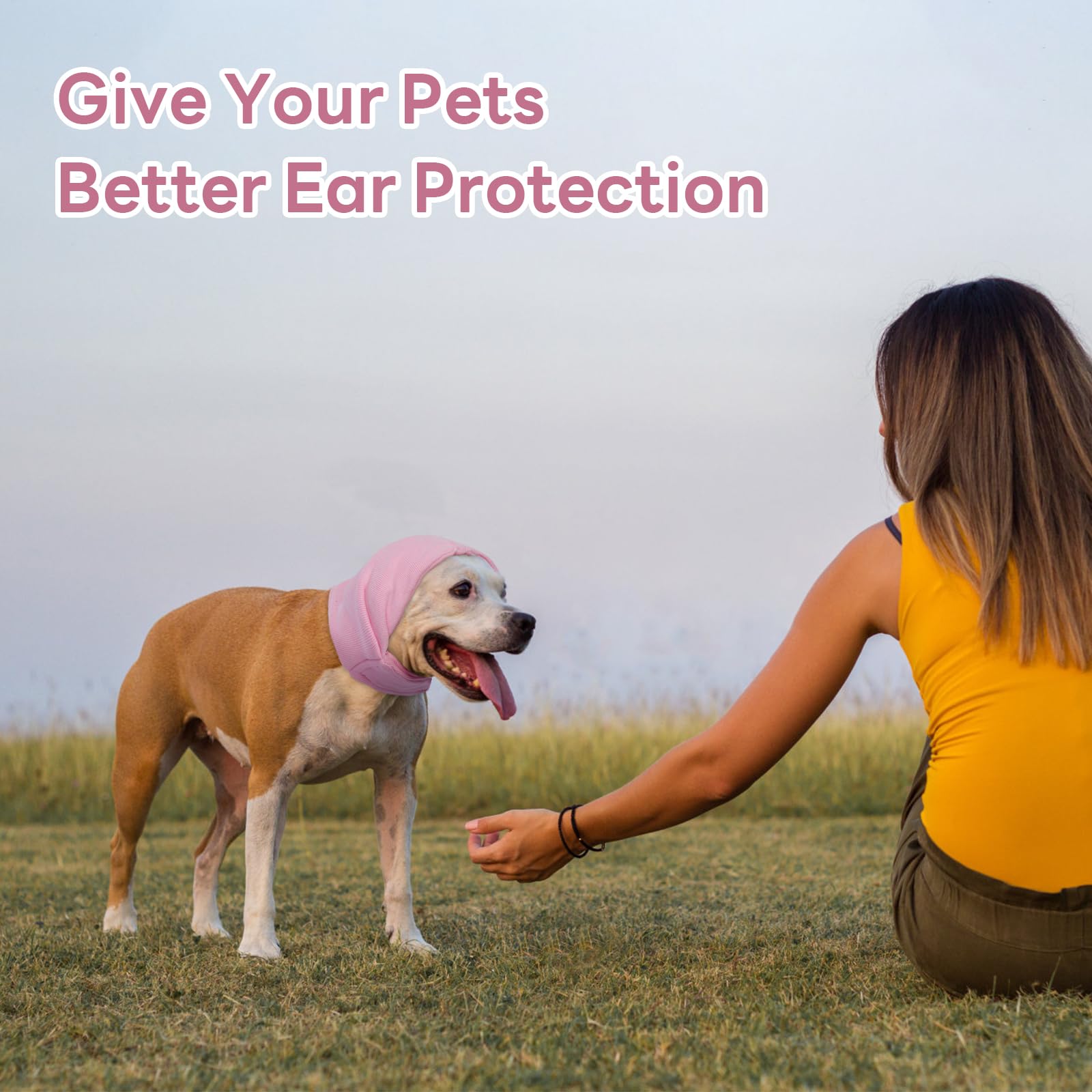 Nanaki ear wrap protects ears during car rides and noisy travel