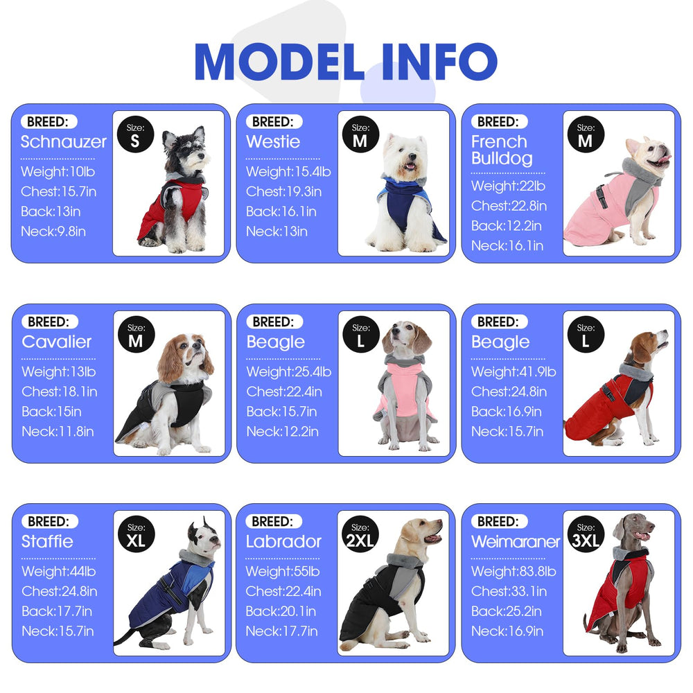 Nanaki coat size guide covers six sizes for diverse breeds.