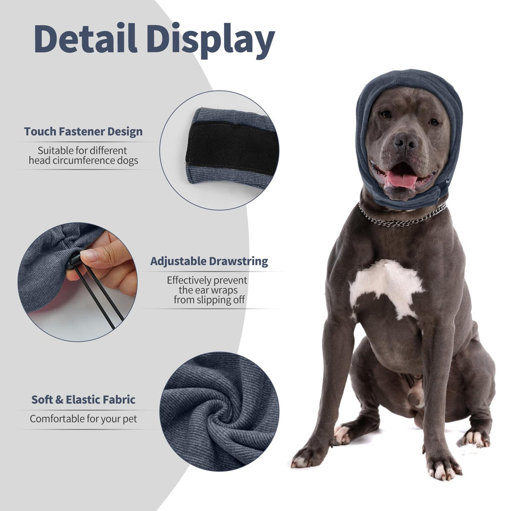 Nanaki dog ear wrap keeps ears warm during winter outdoor walk