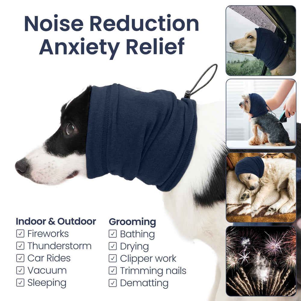 Nanaki dog ear wrap providing full noise reduction for calmer outings.