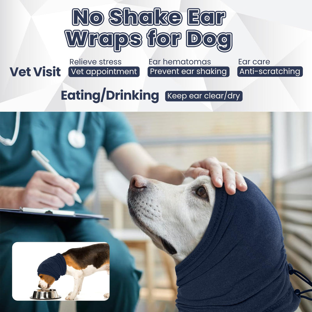Nanaki ear wrap suited for grooming and vet settings.