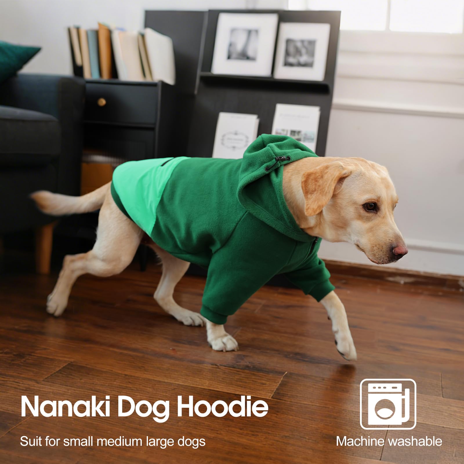 Nanaki Dog Hoodie interior fabric closeup showing plush inner lining